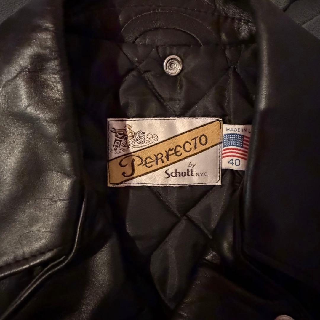 Perfecto by Schott NYC ダブルライダースジャケット 40