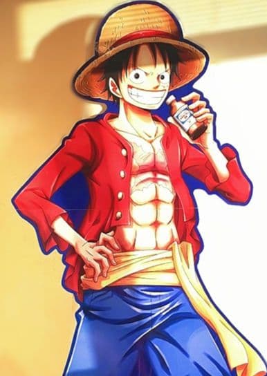 ワンピース リポビタンD ルフィ 特大パネル フィギュア 一番くじ 思い描く未来