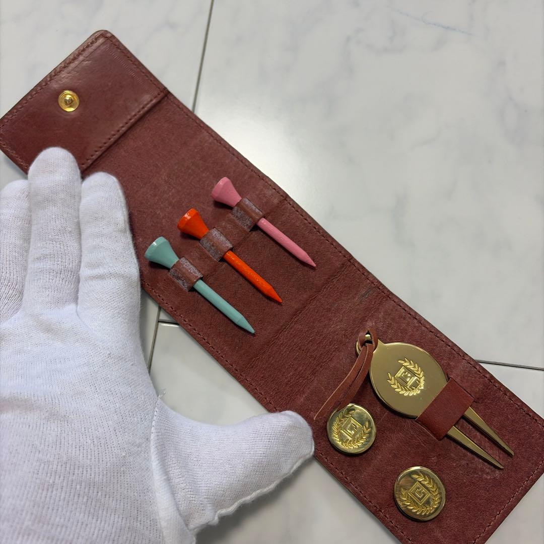 【新品未使用】CHAPS チャップス レザーケース ゴルフアクセサリー