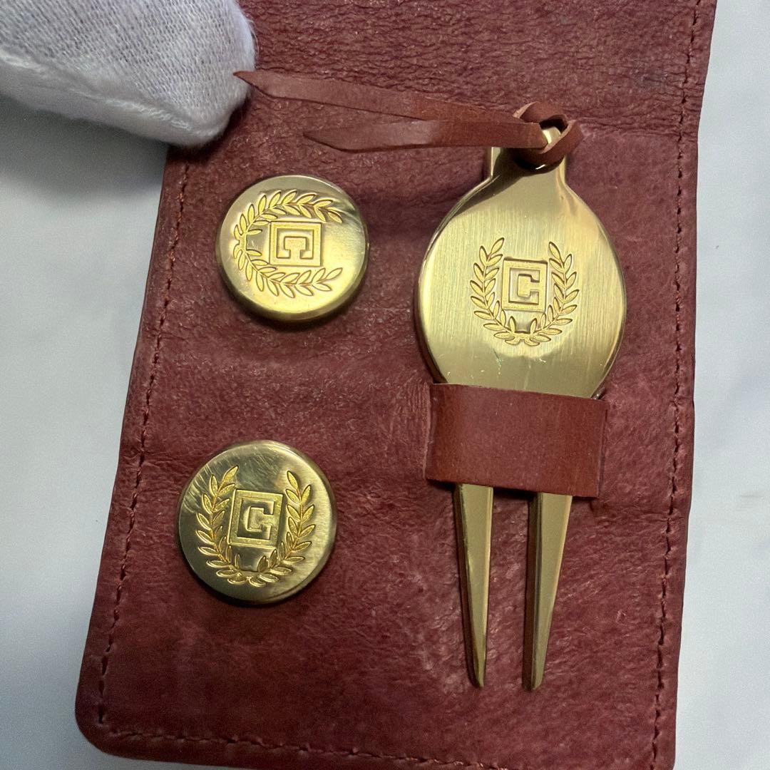 【新品未使用】CHAPS チャップス レザーケース ゴルフアクセサリー