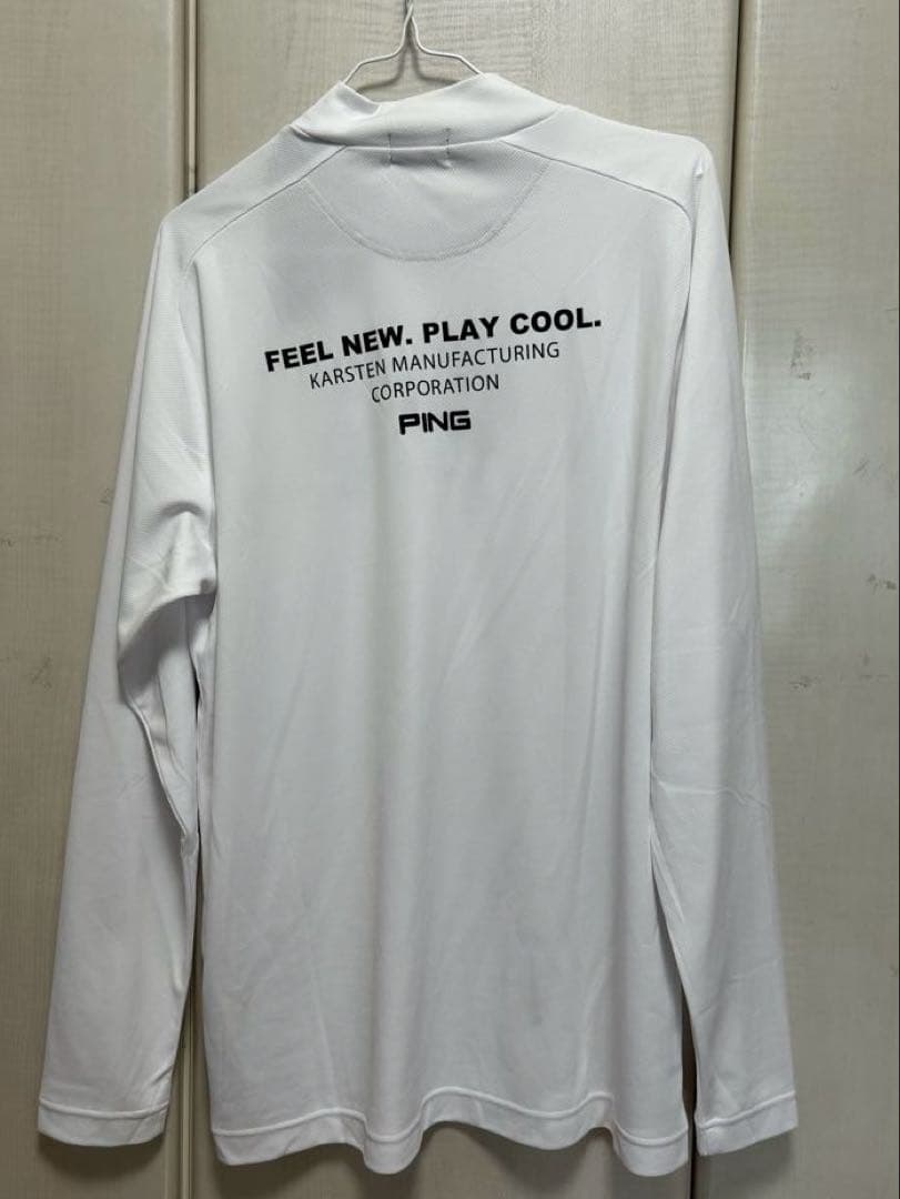 【新品】PING 長袖シャツ LL ホワイト