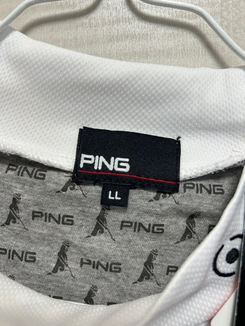 【新品】PING 長袖シャツ LL ホワイト