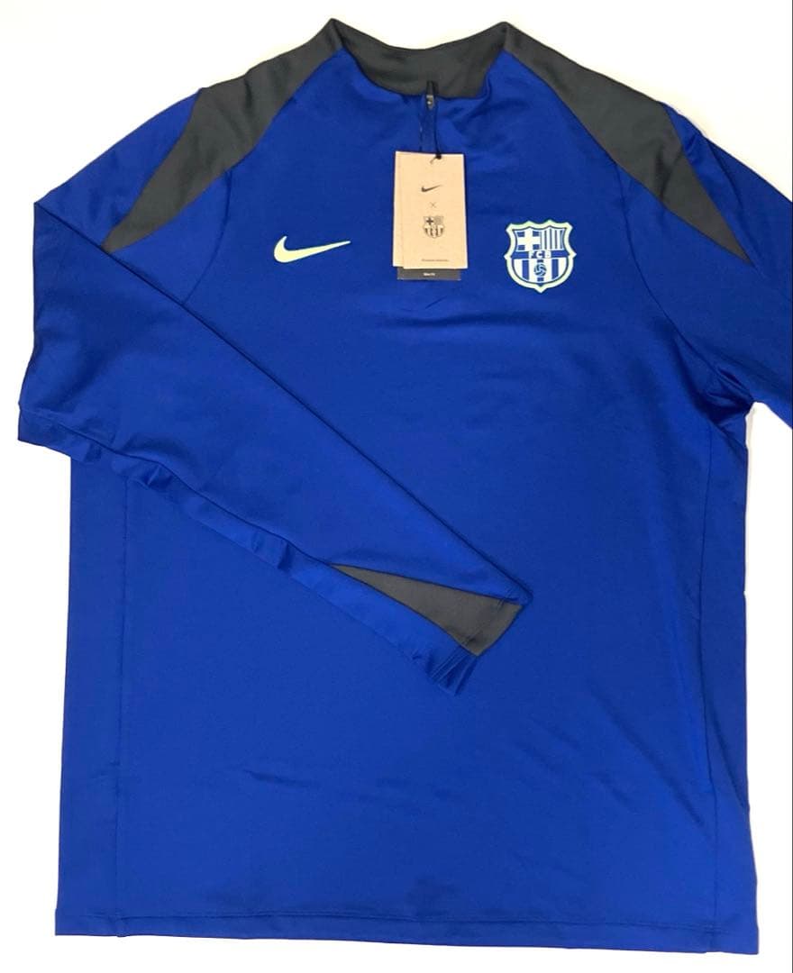 新品 XL NIKE×FC バルセロナ サッカードリルトップ ロングTシャツ