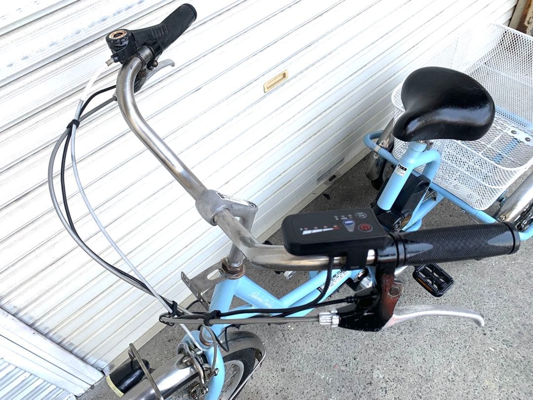 送料無料 電動アシスト三輪自転車 24V8.5Ah 20-16インチ 動作確認済