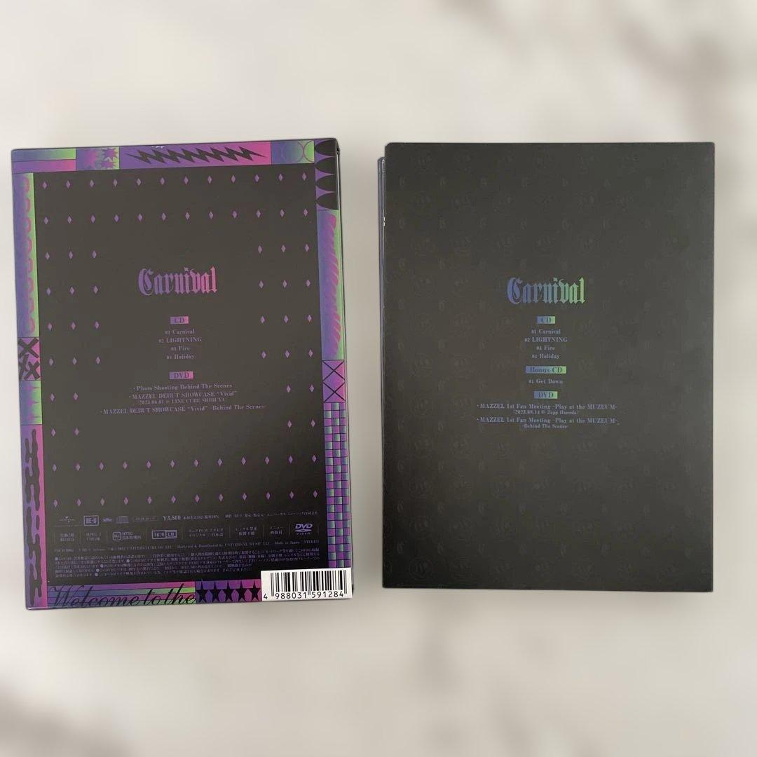 MAZZEL / Carnival デビューショケ・ファンミ映像　CD/DVD