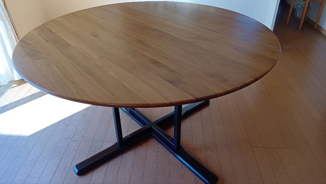 円形ダイニングテーブル 135cm 木製