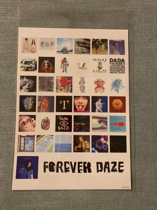 RADWIMPS 「FOREVER DAZE」 ステッカー付き