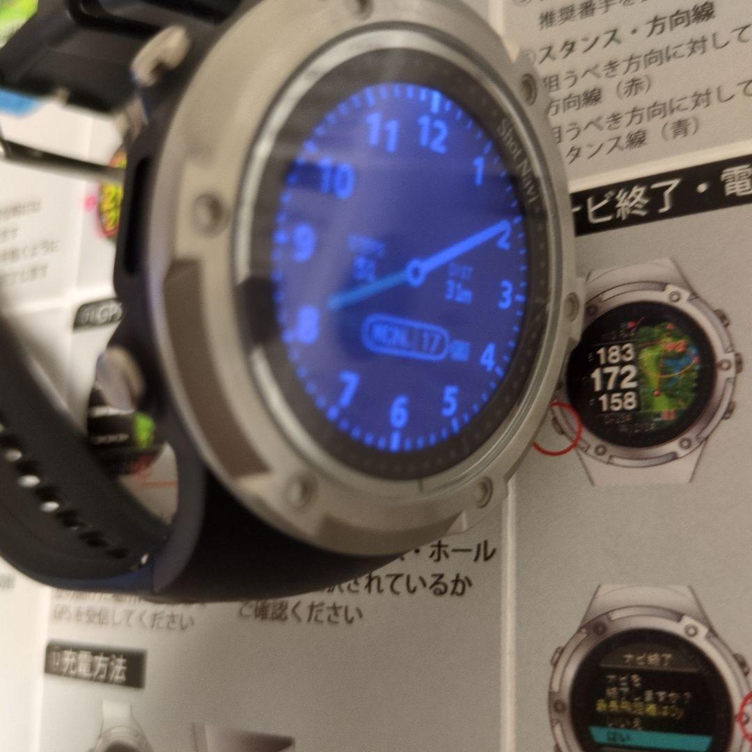 美品今日だけ値下げショットナビ　EvoIve SEゴルフナビウオッチ 歩数計付き
