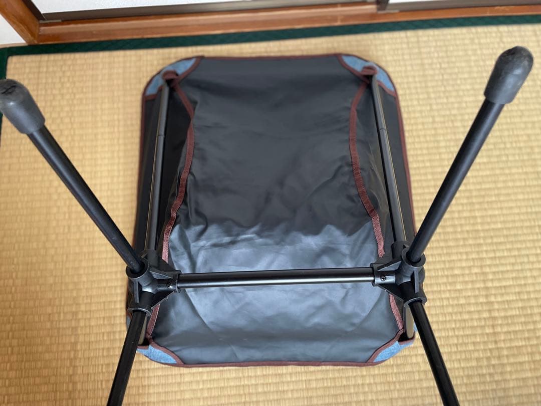 デニム調折りたたみアウトドアチェア 2つセット