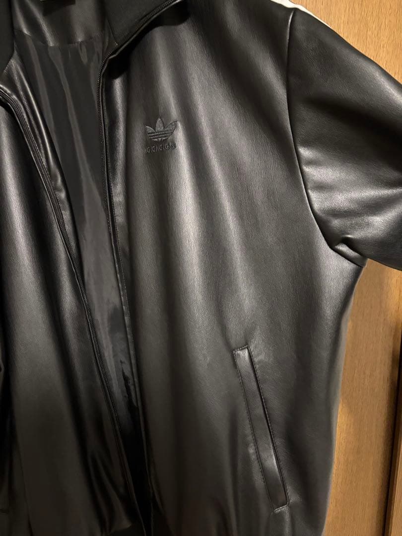 adidas ファイヤーバード トラックジャケット フェイクレザー 2XL