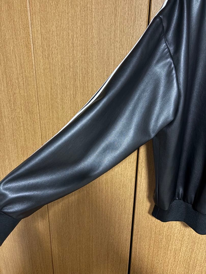 adidas ファイヤーバード トラックジャケット フェイクレザー 2XL