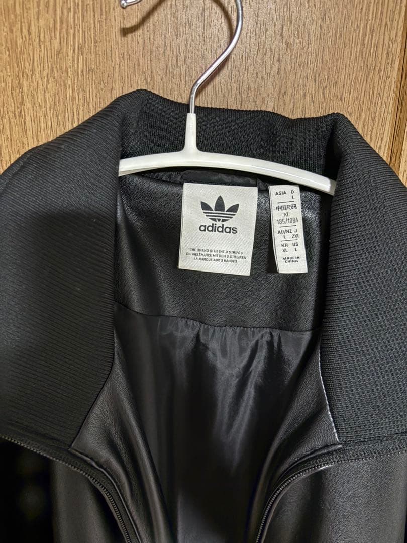adidas ファイヤーバード トラックジャケット フェイクレザー 2XL