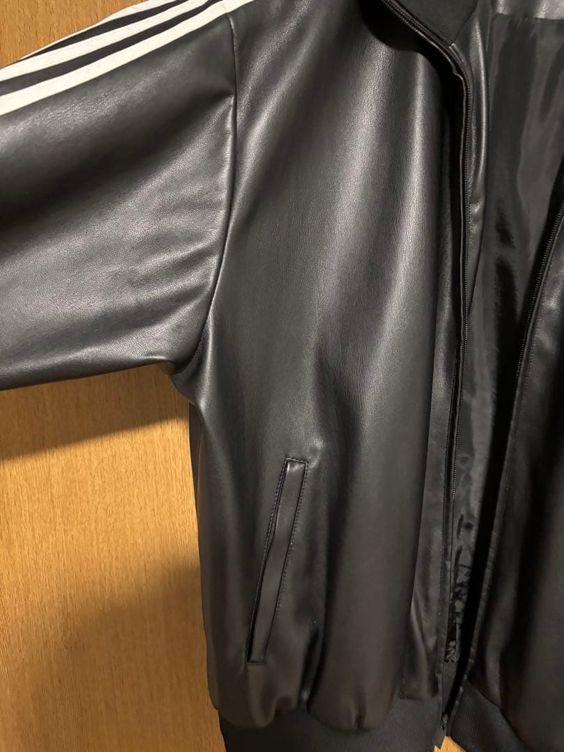 adidas ファイヤーバード トラックジャケット フェイクレザー 2XL