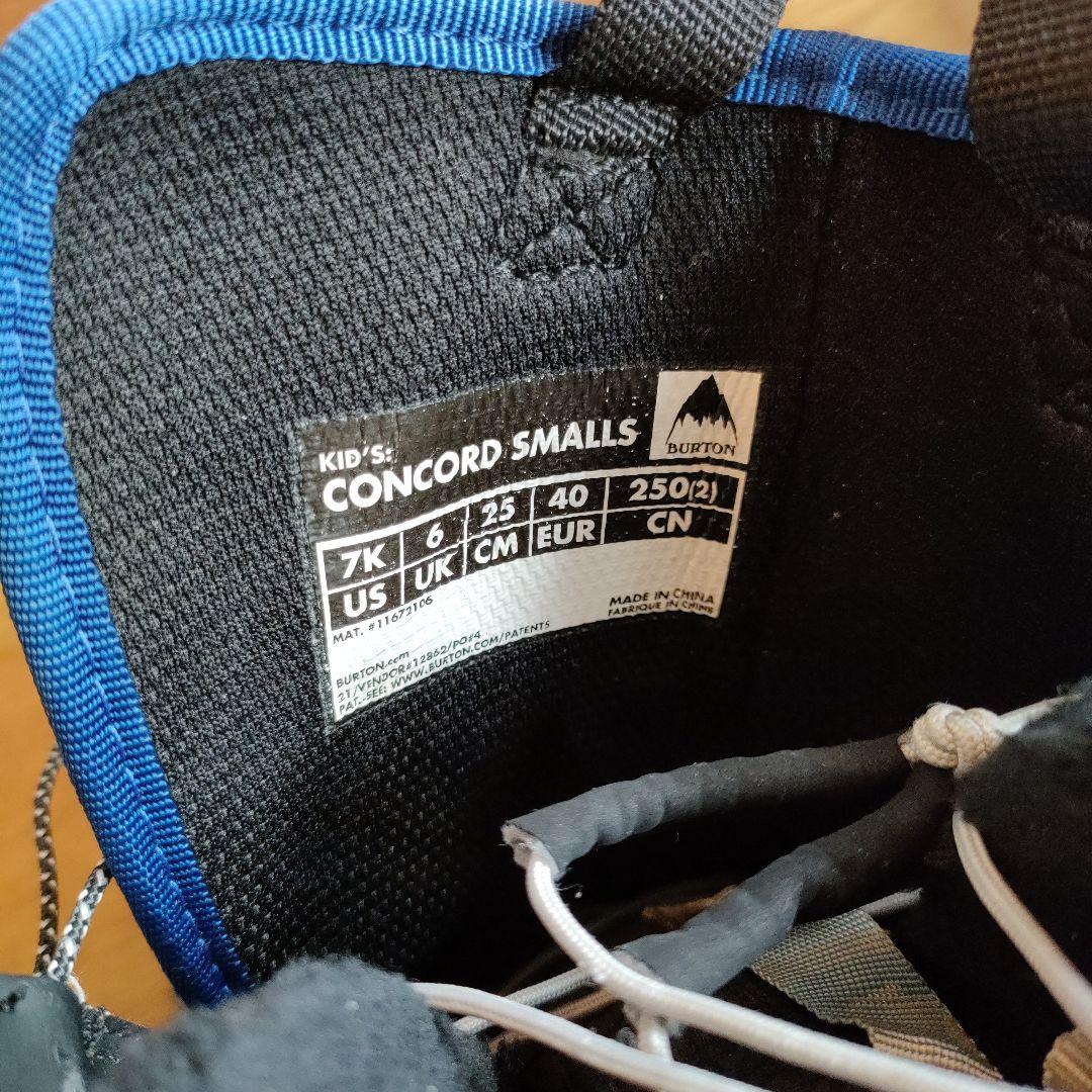 BURTON　子供用スノーボードブーツCONCORD SMALLS　25cm