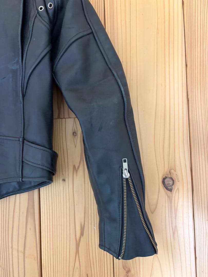 HARLEY DAVIDSON レザー ダブルライダースジャケットXSサイズ 黒