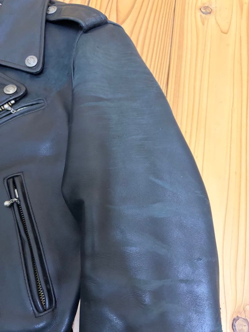 HARLEY DAVIDSON レザー ダブルライダースジャケットXSサイズ 黒