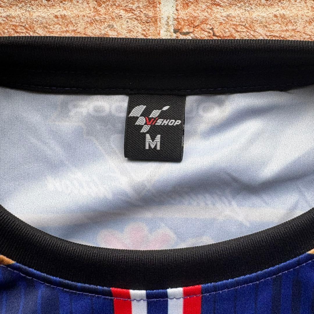 タイ プラクティスシャツ ビアチャン チャーン サッカーシャツ M Tシャツ 青