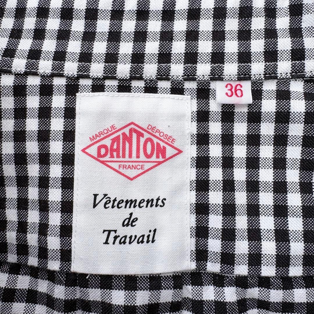 美品✨DANTON ダントン プルオーバーシャツ ギンガムチェック 36
