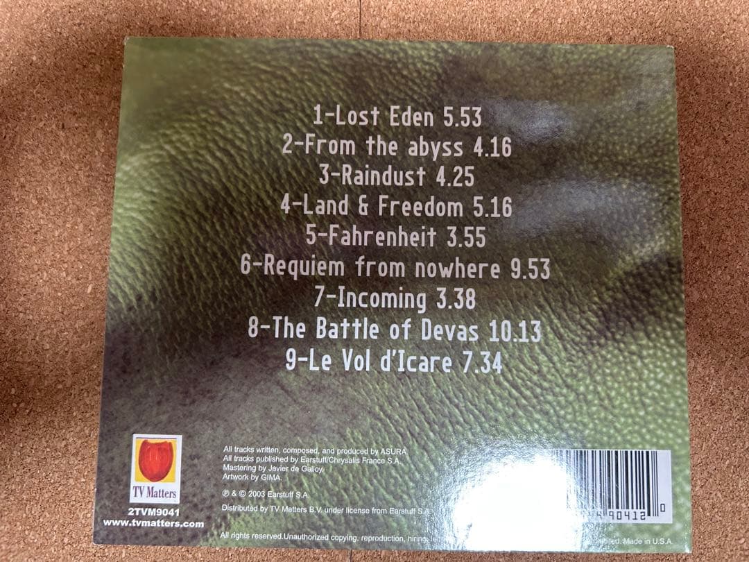 洋楽 ASURA Lost Eden