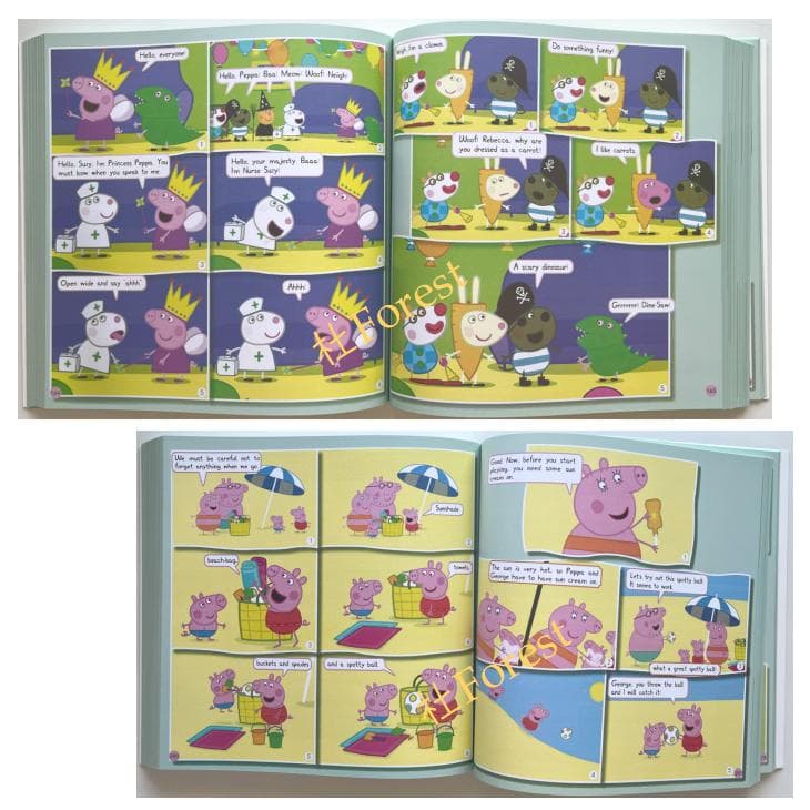 新品 Peppa Pig 漫画版 1 絵本2冊 全冊音源付動画付 マイヤペン対応