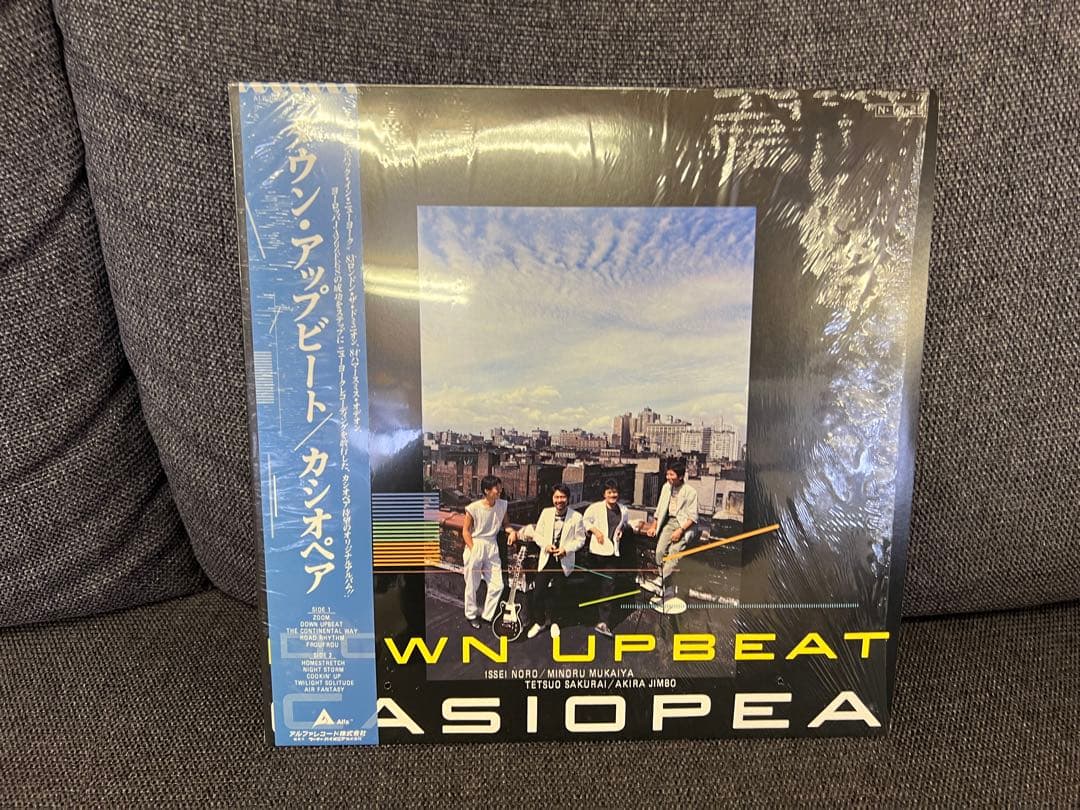 カシオペア DOWN UPBEAT 帯付 LP邦楽　ALR-28063 1984