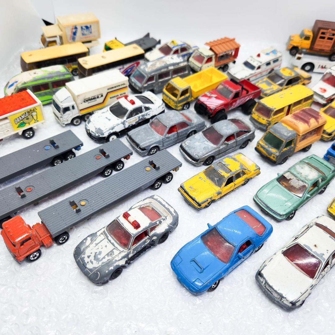 トミカ 日本製 セット ロング トレーラー ポルシェ パトカー サバンナ等