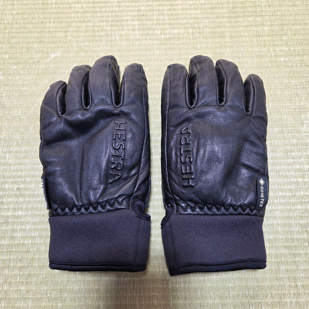 HESTRAヘストラ GORE-TEX レザーグローブ サイズ7　ブラック