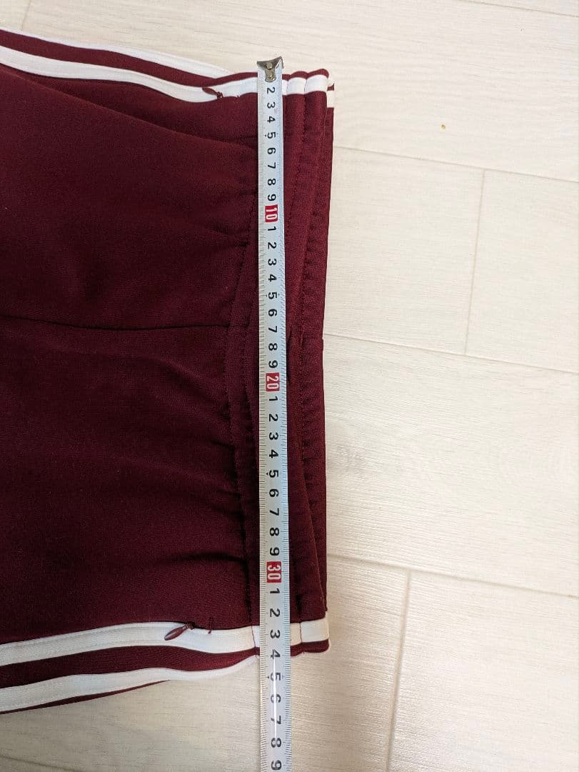 adidas バーガンディ ジャージパンツ