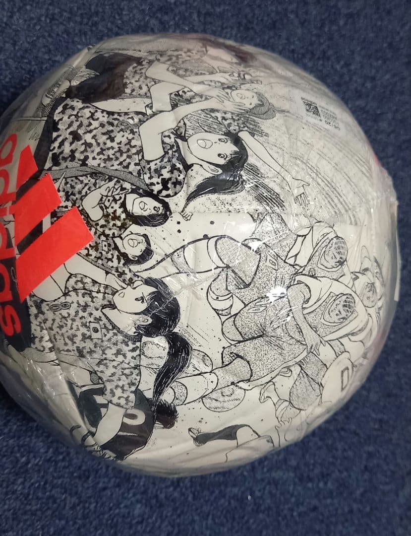 キャプテン　翼　サッカー、ボール、アディダス、5号球、新品、JFA公認球