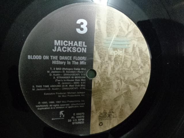 洋楽 MICHAEL JACKSON/BLOOD ON THE DANCE FLOOR