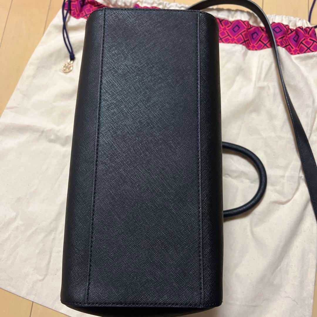Tory Burch 黒 レザー ミニボストンバッグ