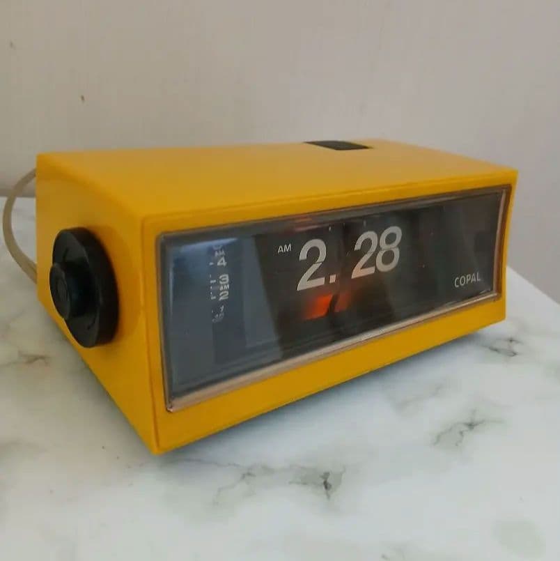 COPAL パタパタ時計 昭和レトロ RP-200 50/60Hz　黄色