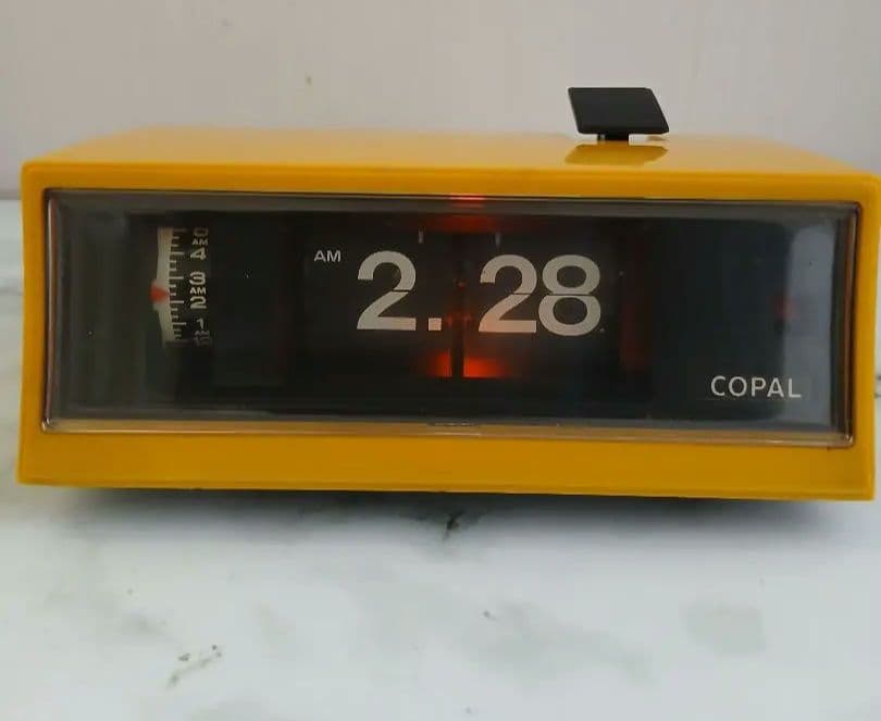 COPAL パタパタ時計 昭和レトロ RP-200 50/60Hz　黄色