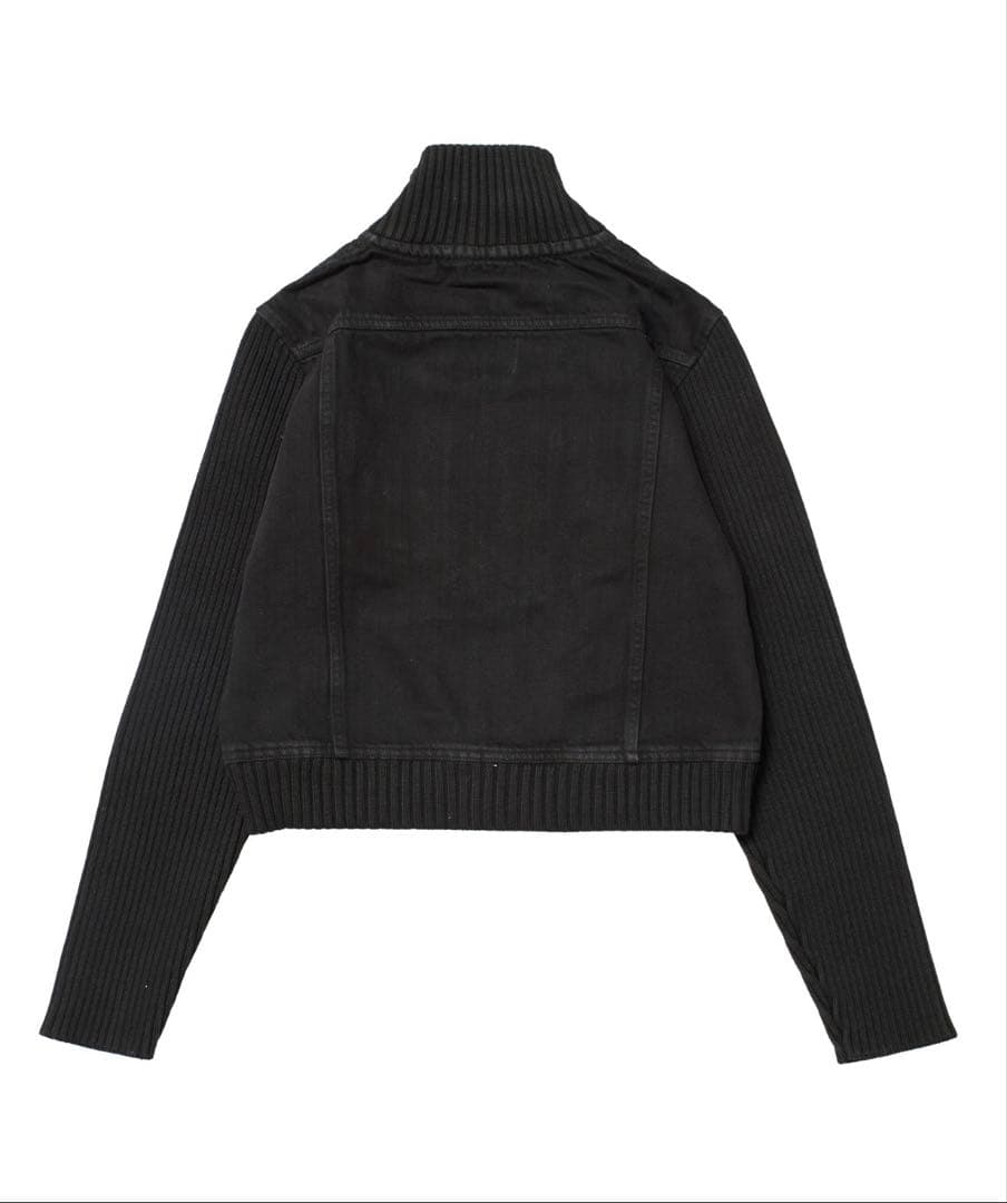 X-girl FADED RIBBED SLEEVE JACKET 黒
