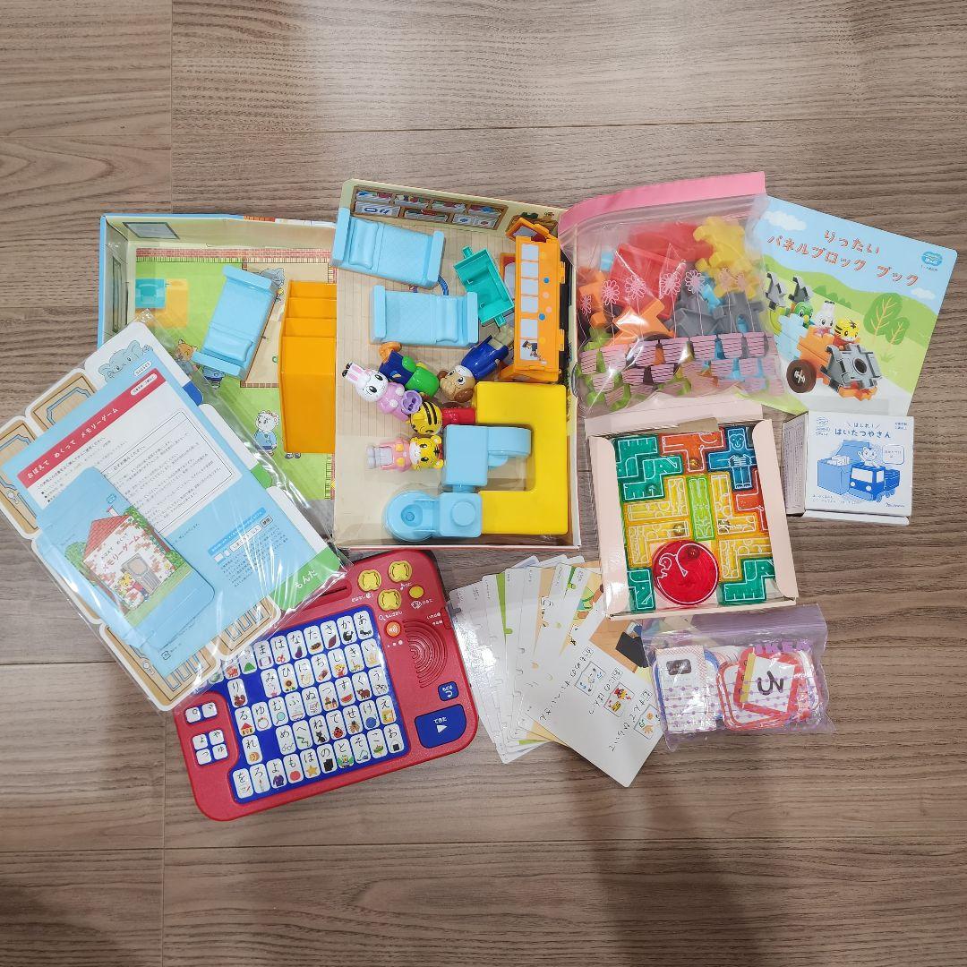 しまじろう教材ほっぷ DVD&おもちゃ&ひらがなパソコン&キッズワーク4冊付き