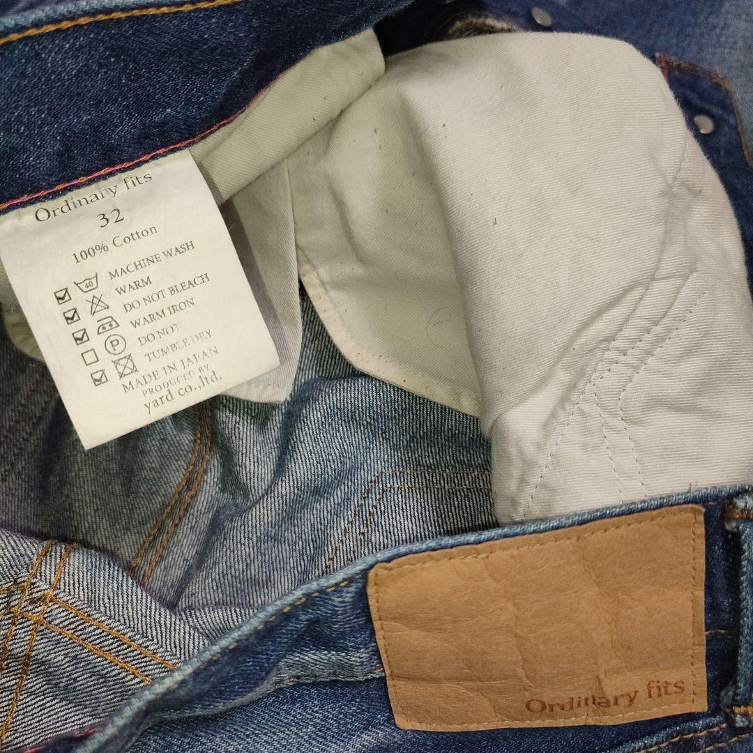 Ordinary fits size32 アンクルデニム 赤耳