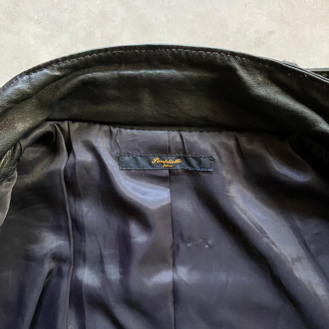 ジャケット・アウター 00s y2k archive gimmick leather jacket