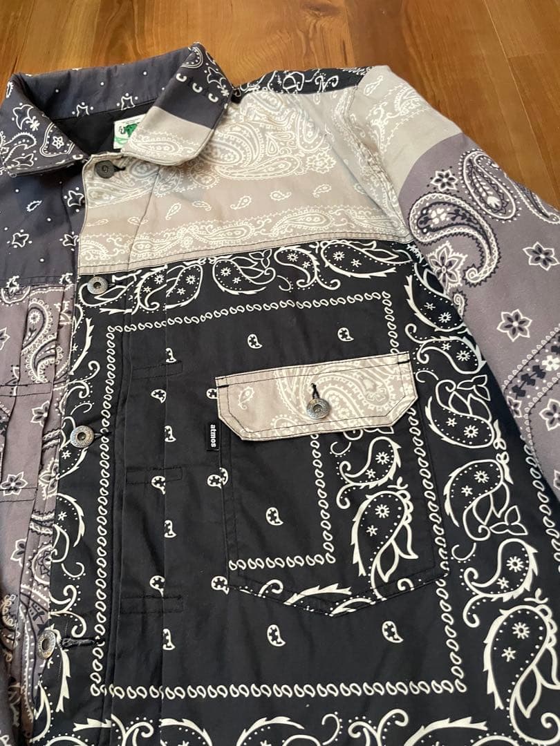 atmos elephant brand ジャケット バンダナ柄 希少XL