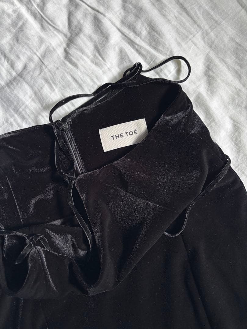 THE TOÉ Annecy Velour Onepiece black