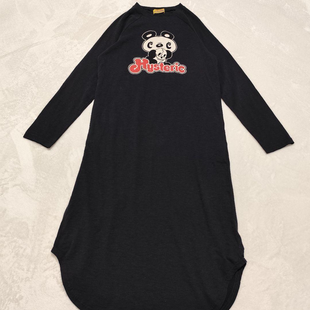 美品 HYSTERIC GLAMOUR　SKULL PANDA ワンピース 黒
