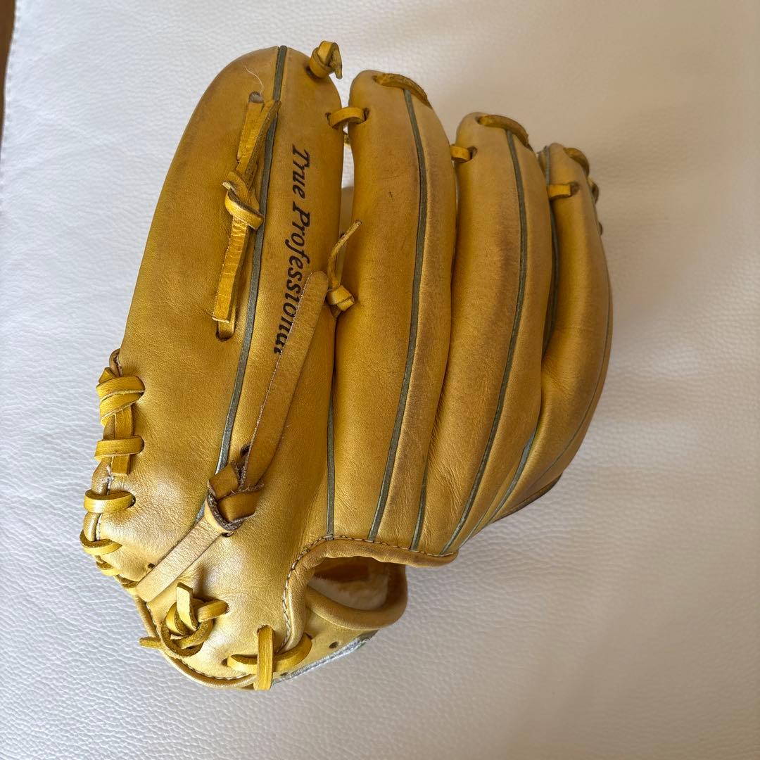 久保田スラッガー　軟式　内野手用グローブ　イエロー　グローブ袋付き