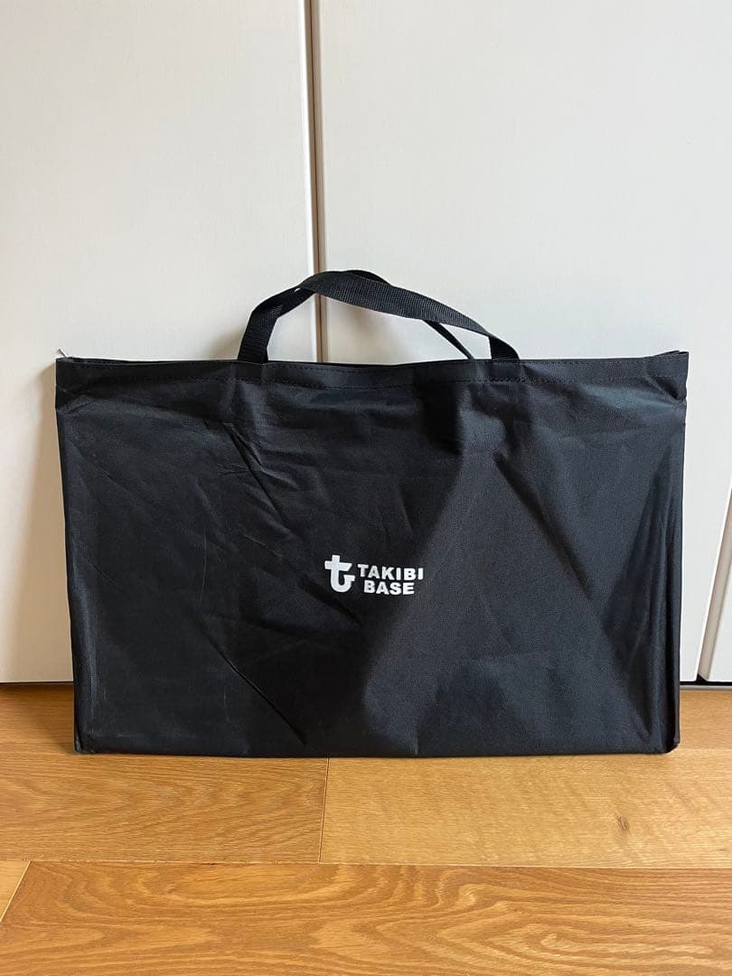 TAKIBI BASE 昭和の無骨テーブル　ブラック　収納ケース付き