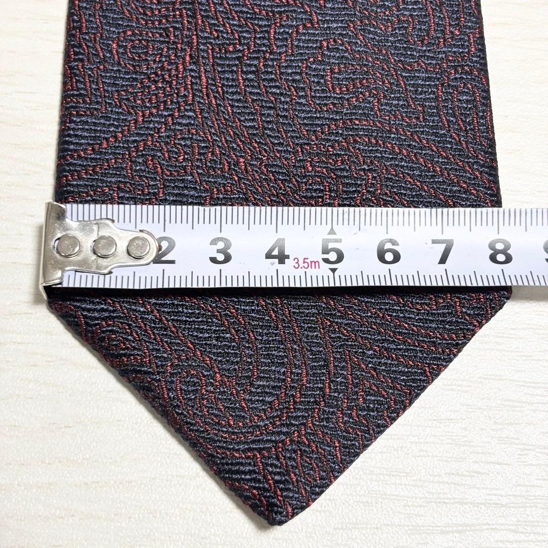 ETRO エトロ ペイズリー柄 ジャガード織り ネイビー ネクタイ 美品