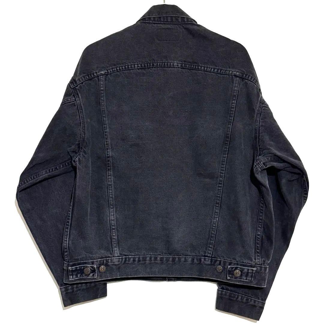 USA製 80s Levis 70507 ブラックデニムジャケット スミ黒 古着