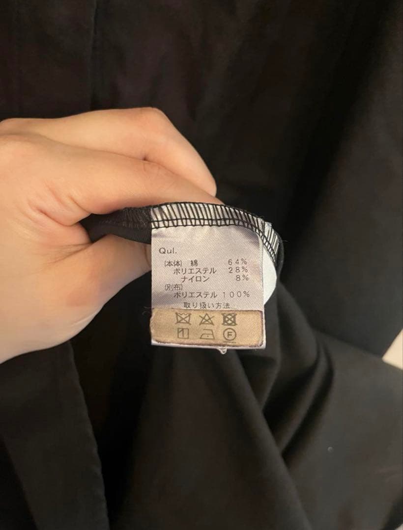 【よこまっくろ】マチャットmachatt ステッチロングドレス ブラック