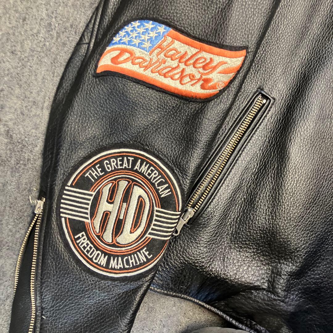 Harley-Davidson レザージャケット XXL ブラック