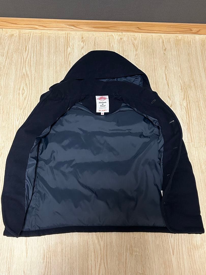 ダントン× BEAMS　ダウンベスト　ネイビー　サイズ40