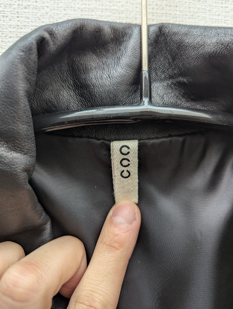 ジャケット・アウター CCU COACH JACKET SHEEP SKIN BLACK