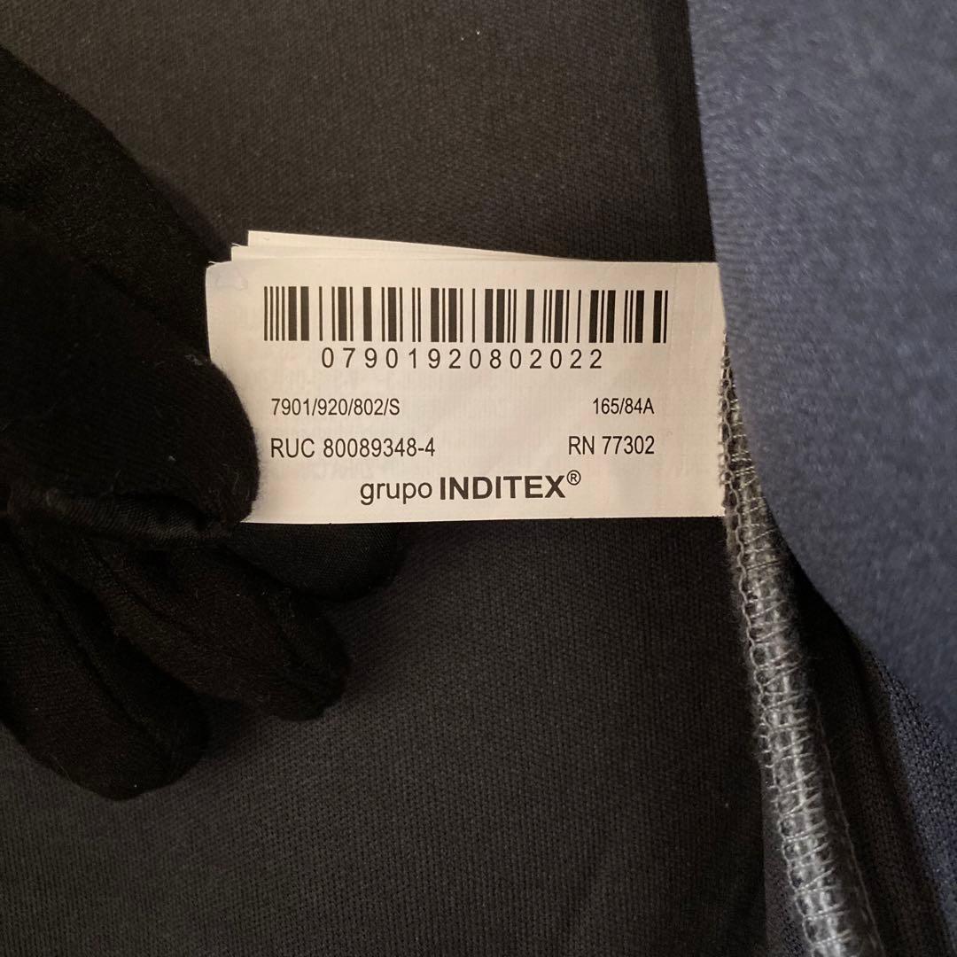 【新品タグ付き】ZARA グレーソフト スクーバファブリックエフェクト パーカー
