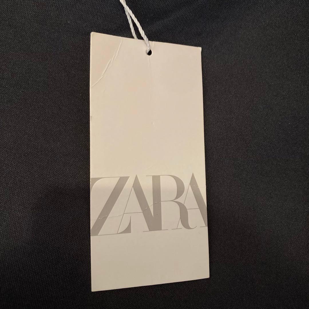 【新品タグ付き】ZARA グレーソフト スクーバファブリックエフェクト パーカー